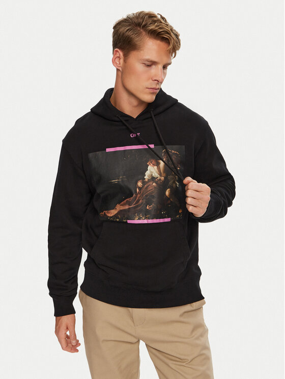 

Толстовка обычного кроя OMBB097S23FLE0031034 Off-White, черный