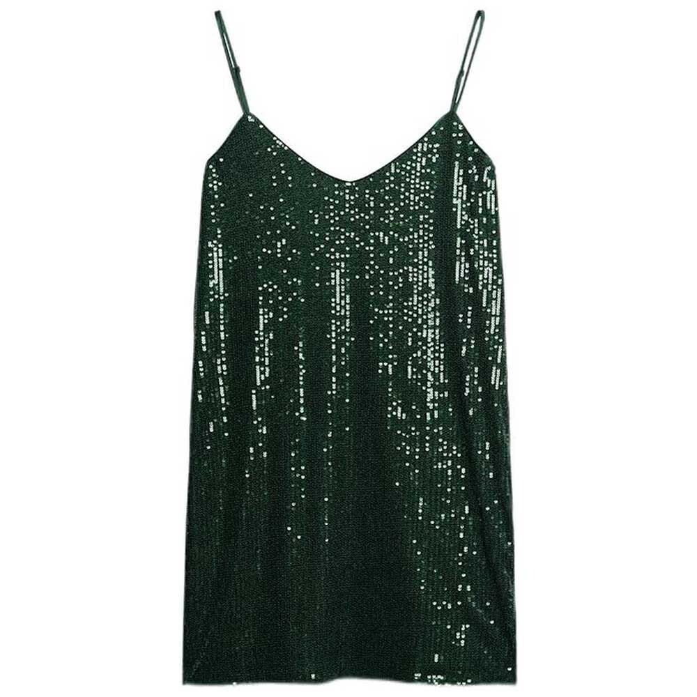 

Короткое платье Superdry Sequin Cami, зеленый