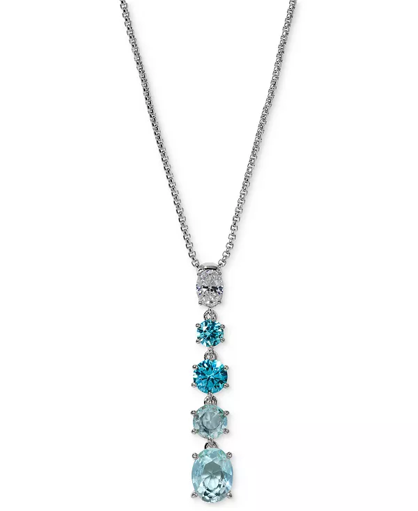 

Ожерелье-Лариат из камня, 16 дюймов + удлинитель 2 дюйма, эксклюзивно в Macy's Eliot Danori, blue