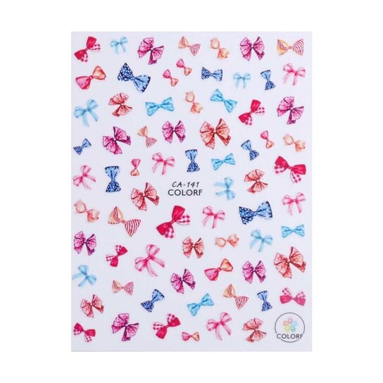 

Наклейки для ногтей, Тонкие, Самоклеящиеся, бантики № СА-141 MollyLac, Molly Lac