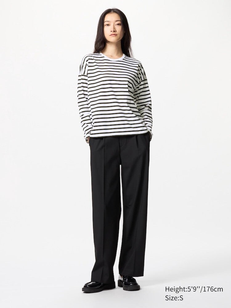 

Футболка airism cotton длинный рукав Uniqlo, цвет 01 белый
