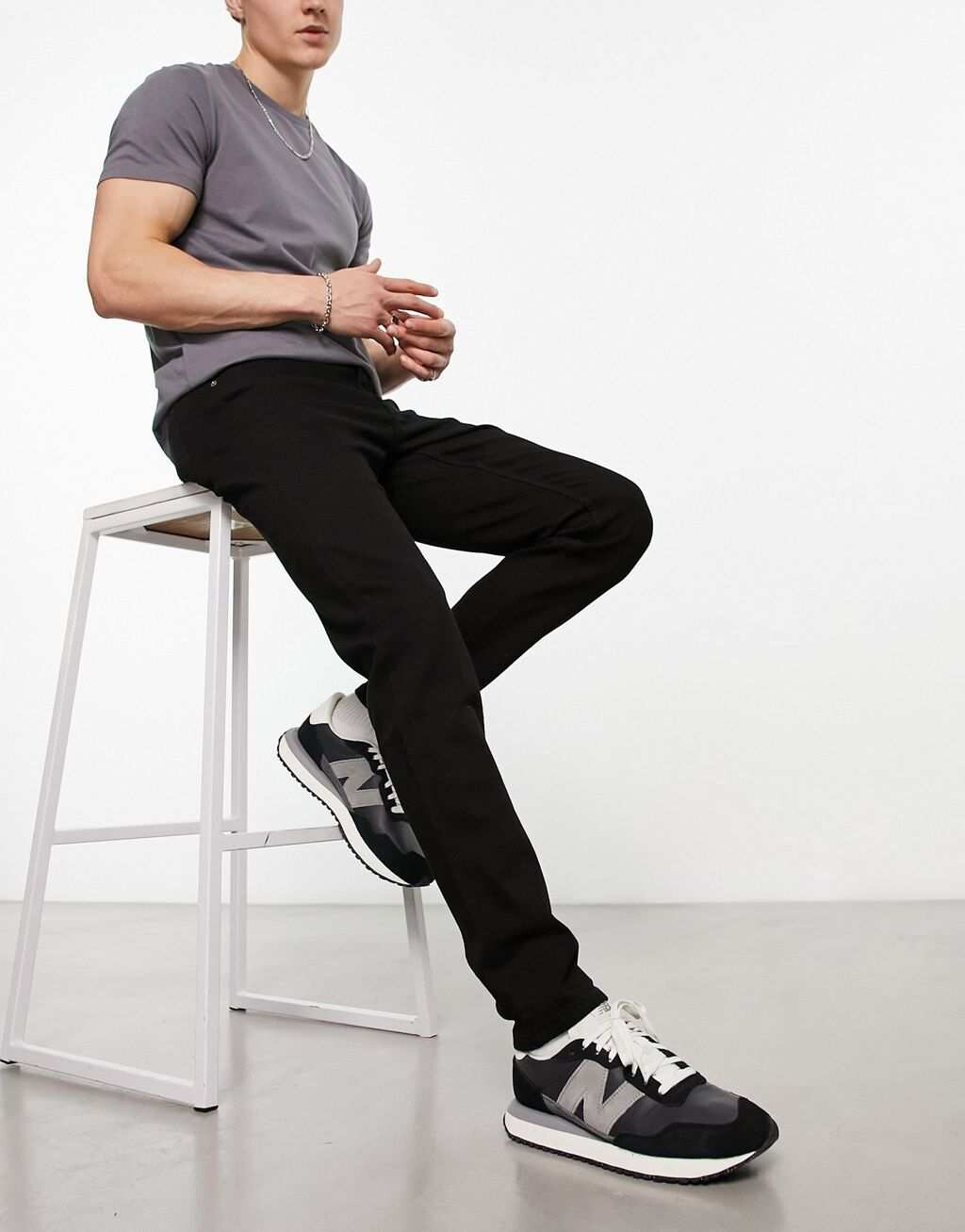 

Черные узкие джинсы Dr Denim Clark