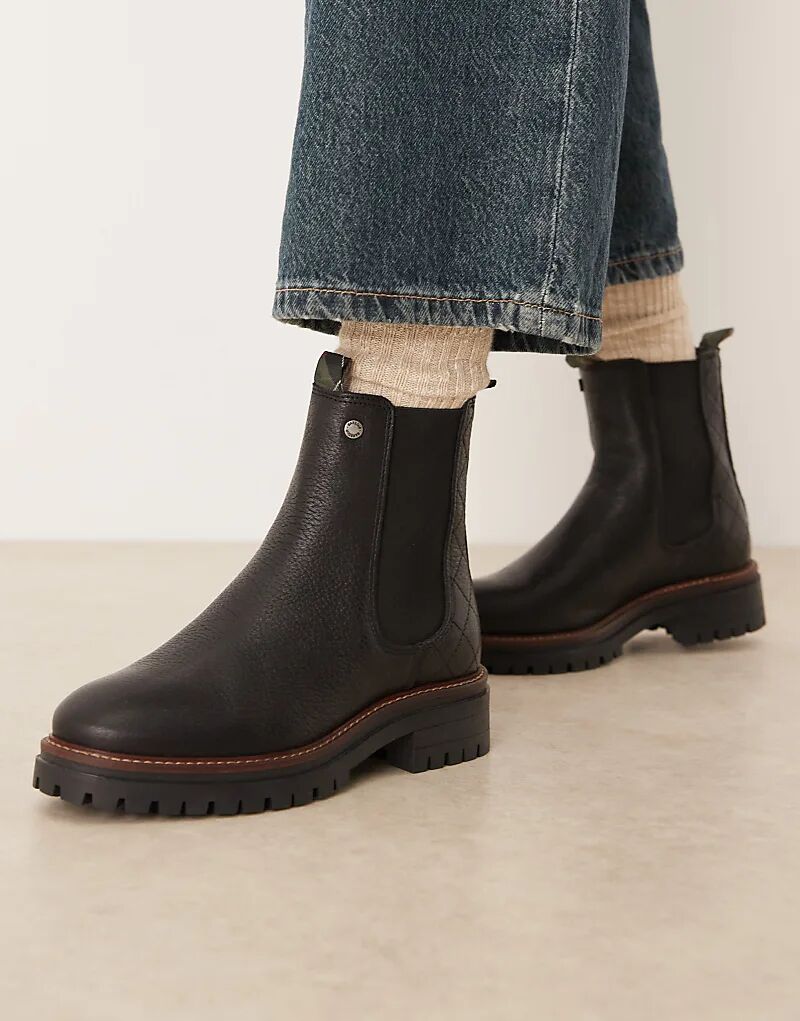 Ботинки челси Barbour Evie черного цвета