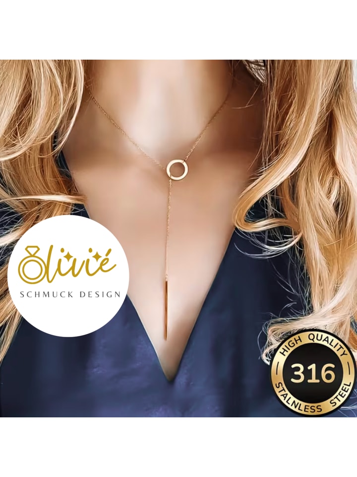 

Женское колье XCOAST, нержавеющая сталь, золото