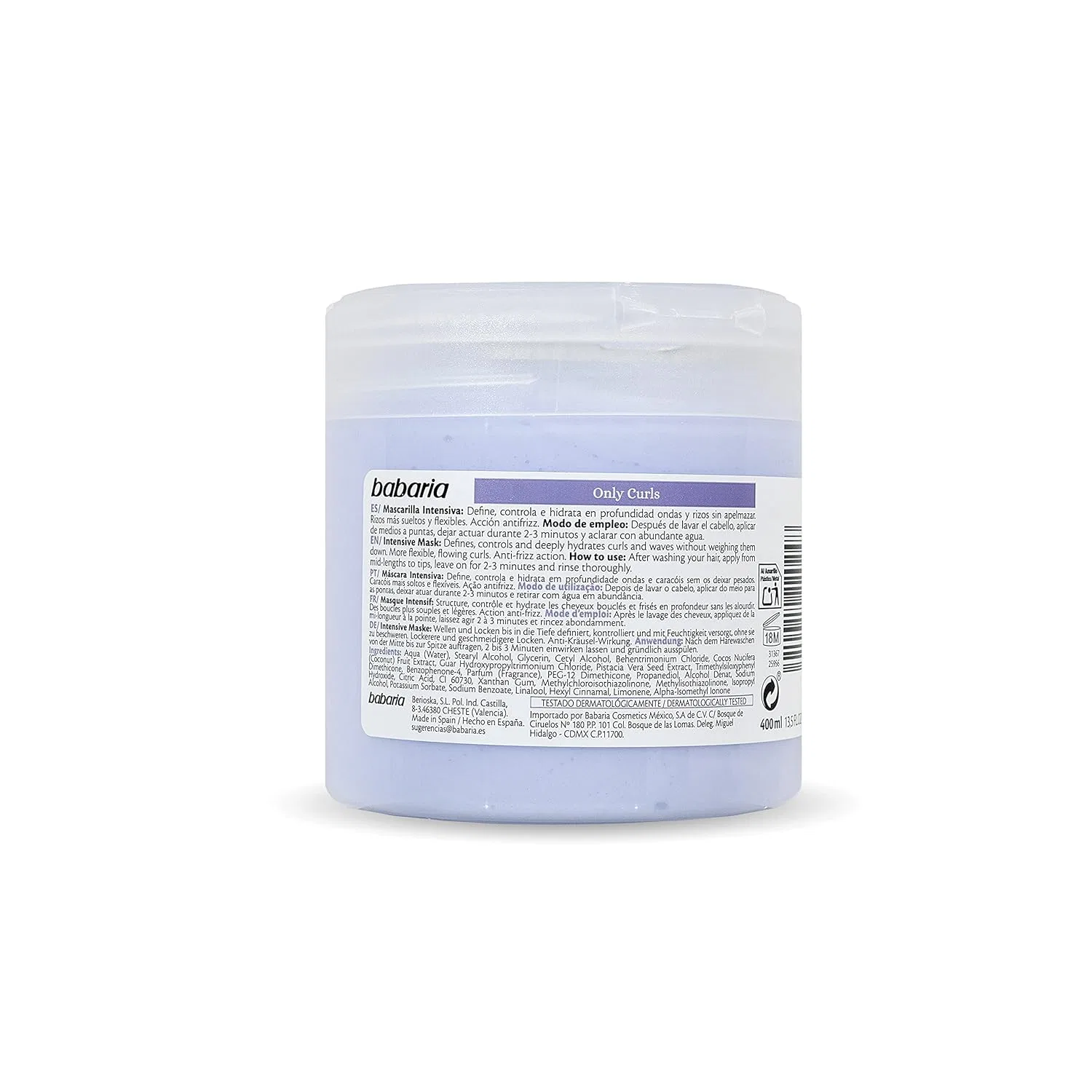 Интенсивная маска для вьющихся волос Only Curls 400 мл от BABARIA Babaria — фото 4