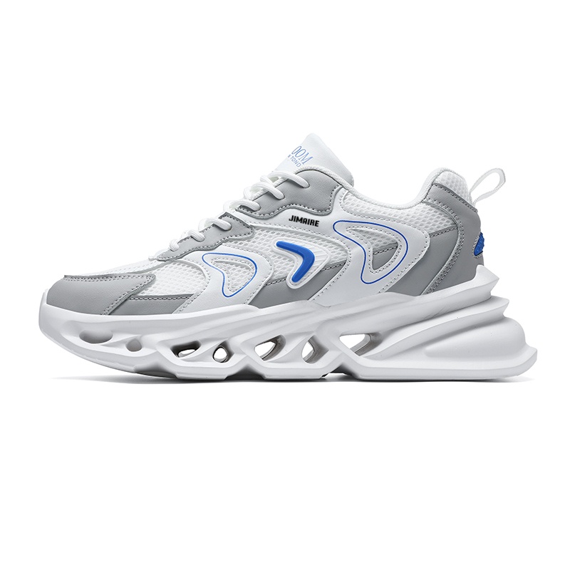 

King Jinmai Мужские массивные кроссовки бело-серые, цвет White Gray