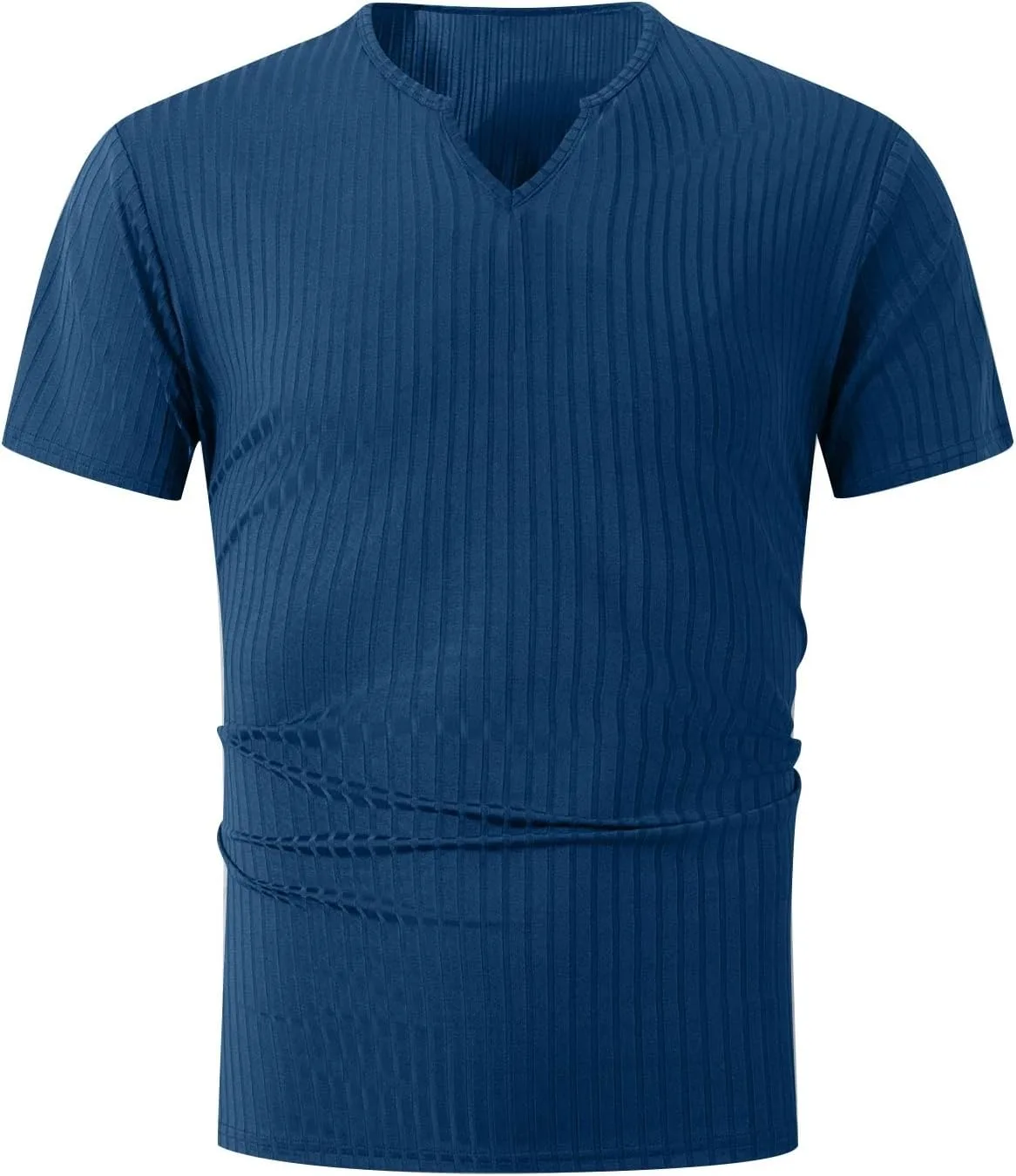 

WENKOMG1 мужская футболка с V-образным вырезом, короткий рукав, летняя базовая, размеры M-3XL