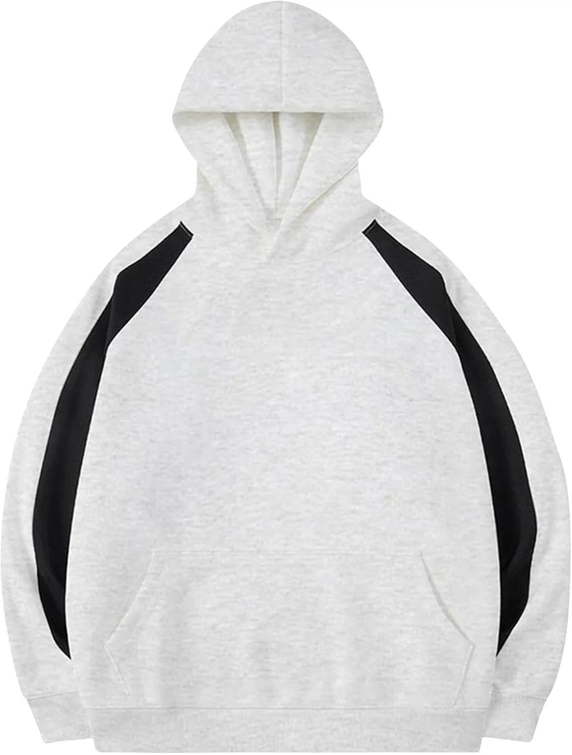 

Мужской худи с подкладкой из флиса и цветными блоками Xiaojmake