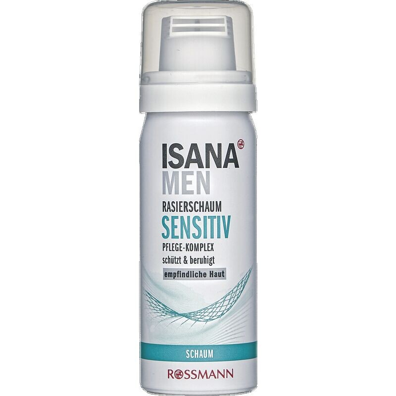 

Дорожный размер, чувствительный к пене для бритья ISANA, 50 ml
