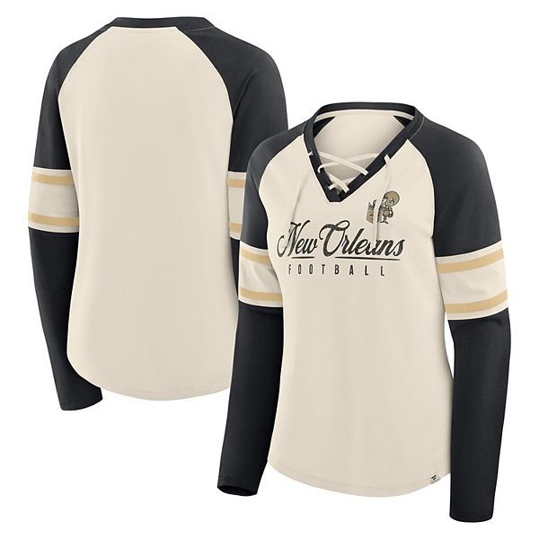 

Женская футболка New Orleans Saints Hometown Gridiron Hero с V-вырезом и длинными рукавами в цвете cream/black Fanatics, Черный, Женская футболка New Orleans Saints Hometown Gridiron Hero с V-вырезом и длинными рукавами в цвете cream/black Fanatics