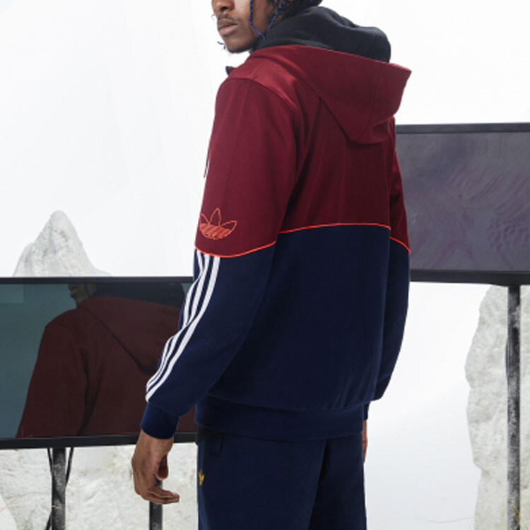 Куртка мужская темная фуксия Adidas Originals, фуксия — фото 4