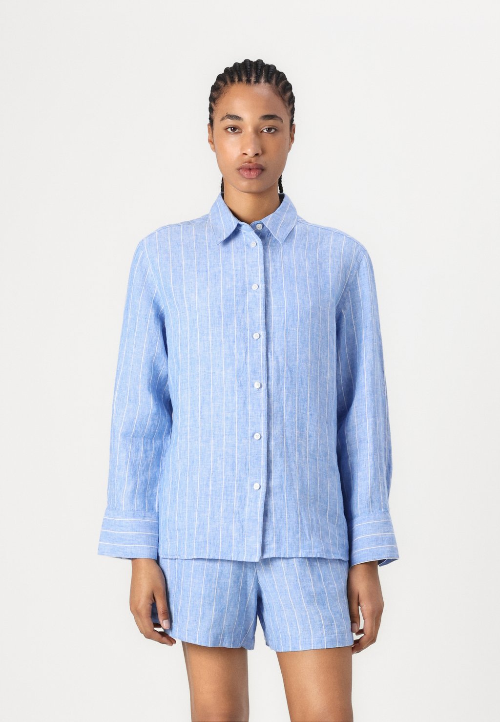 

Блузка на пуговицах SANOT SHIRT Samsøe Samsøe, синий