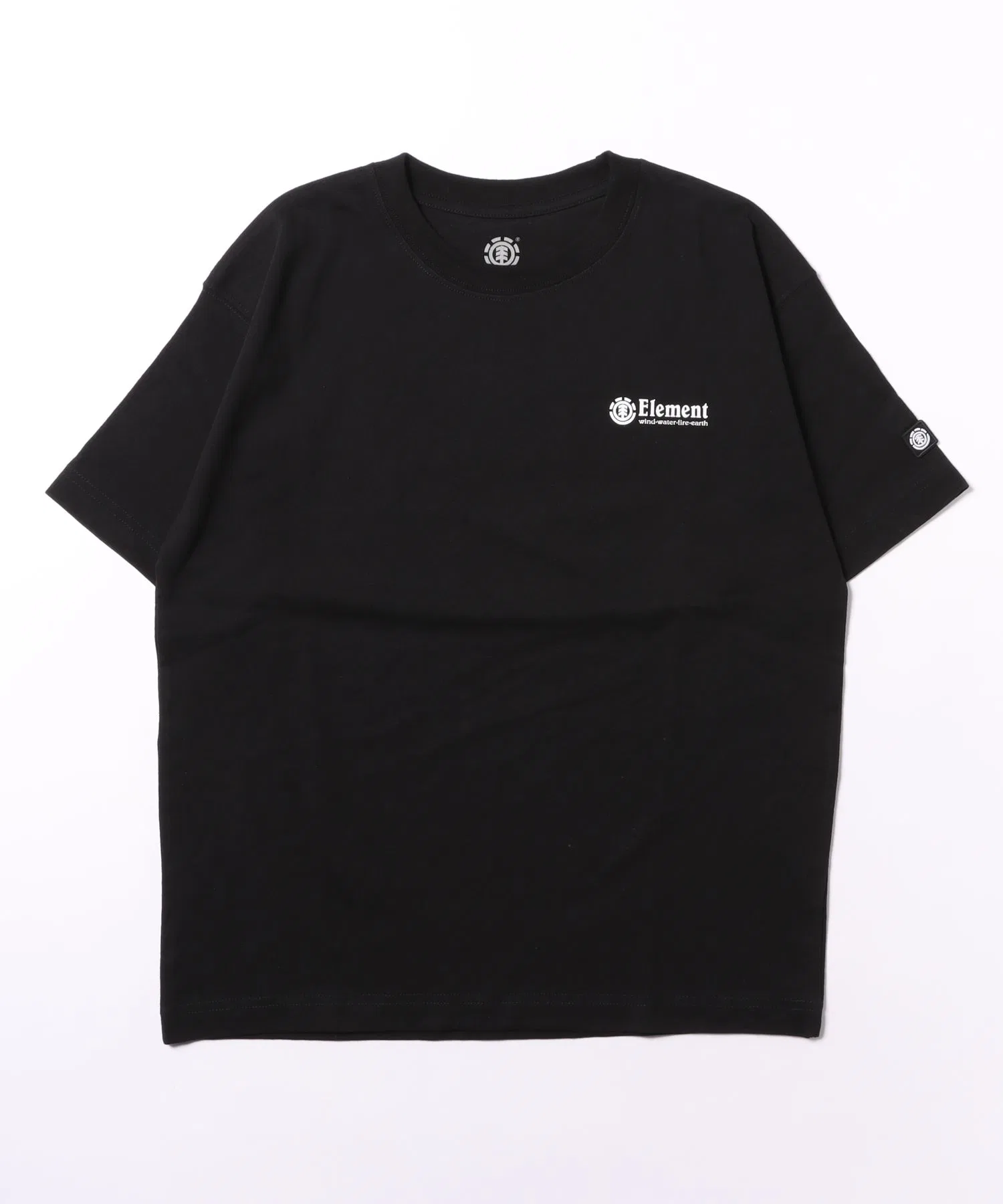 Детская футболка ELEMENT LINE LOGO с логотипом чёрная