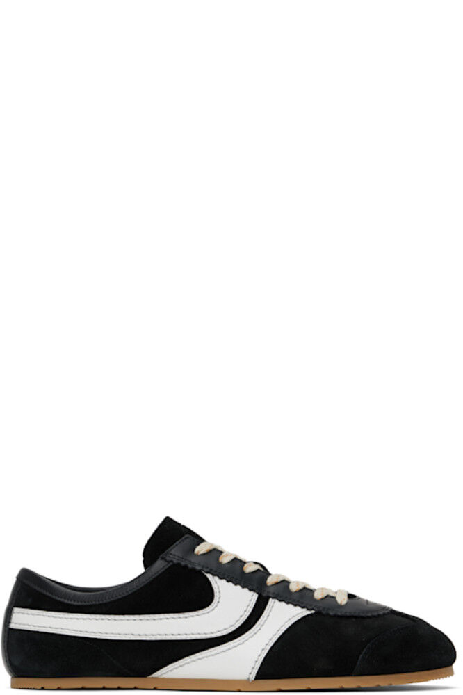 

Черные замшевые кроссовки Dries Van Noten