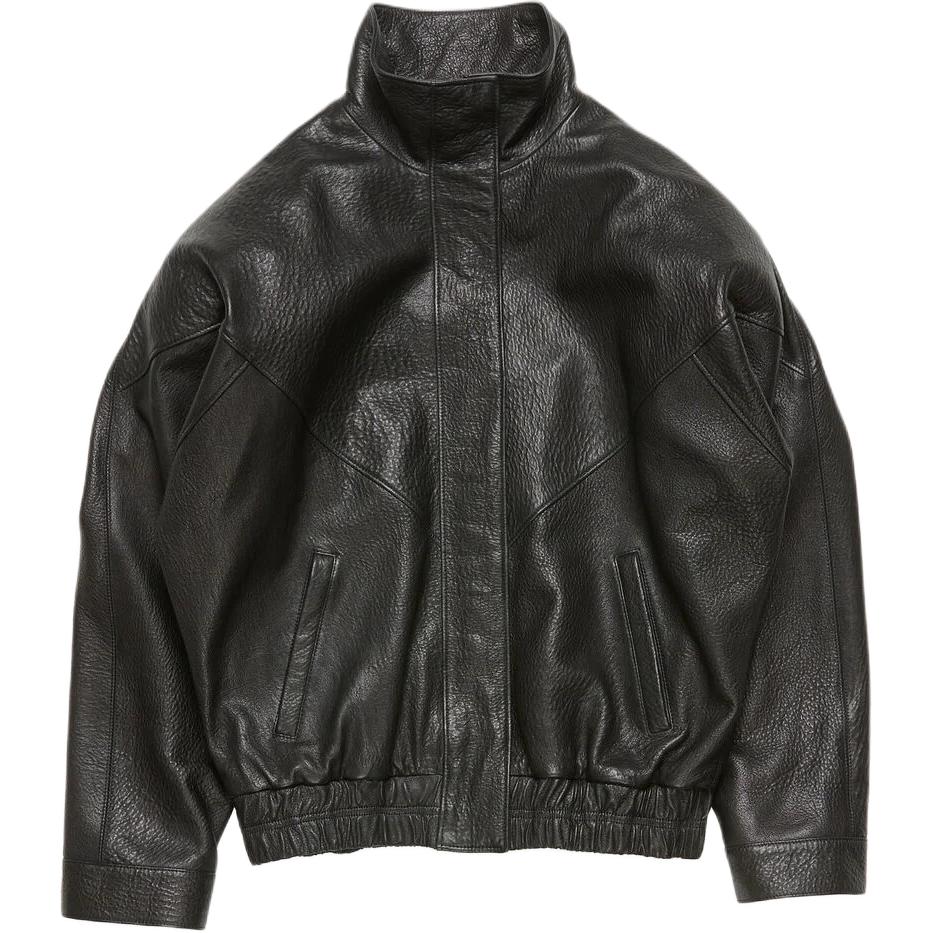 

Кожаная куртка со стойкой Acne Studios, черный