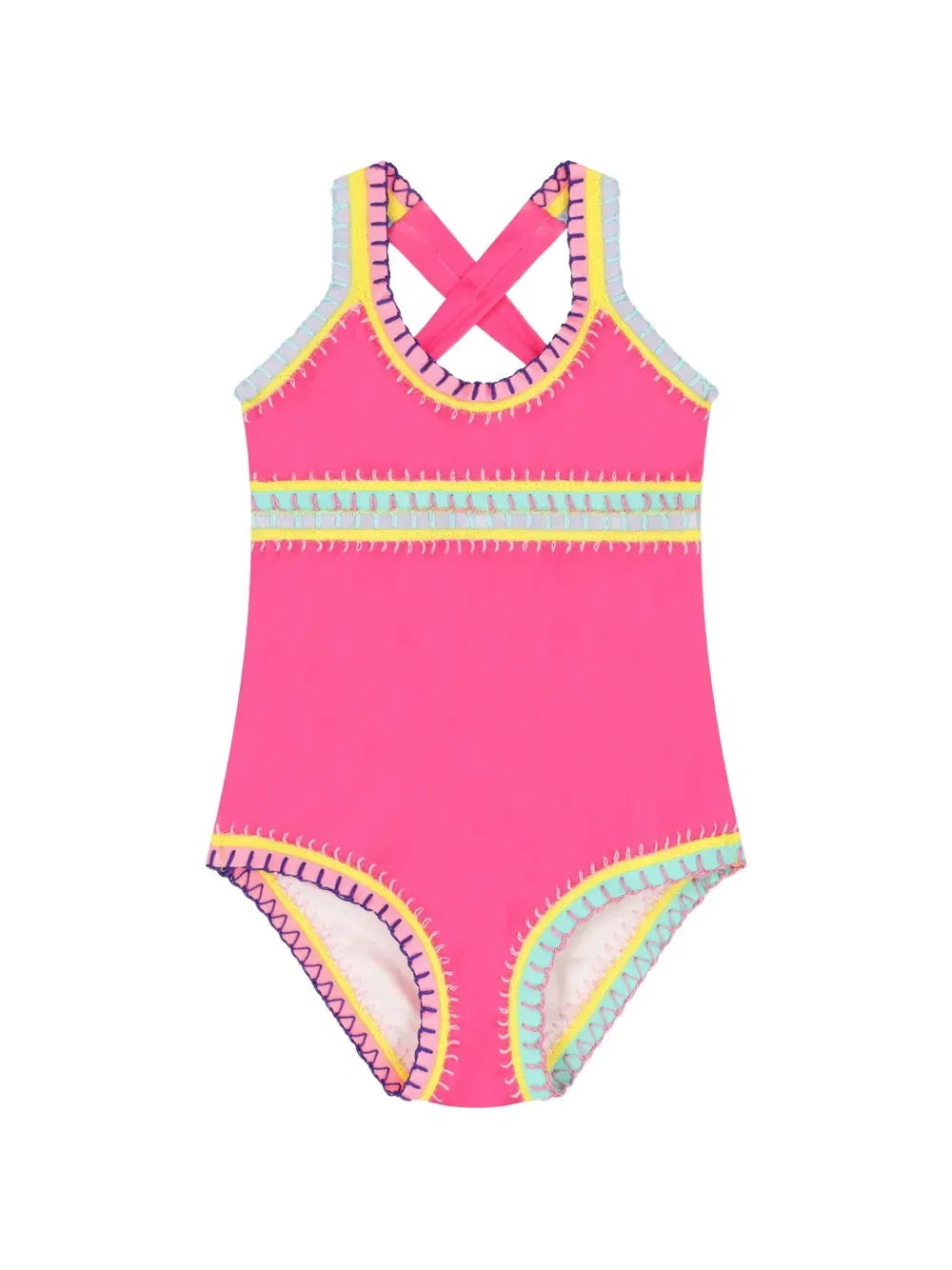 Купальник с перекрещивающимися лямками Pq Swim Kids, розовый