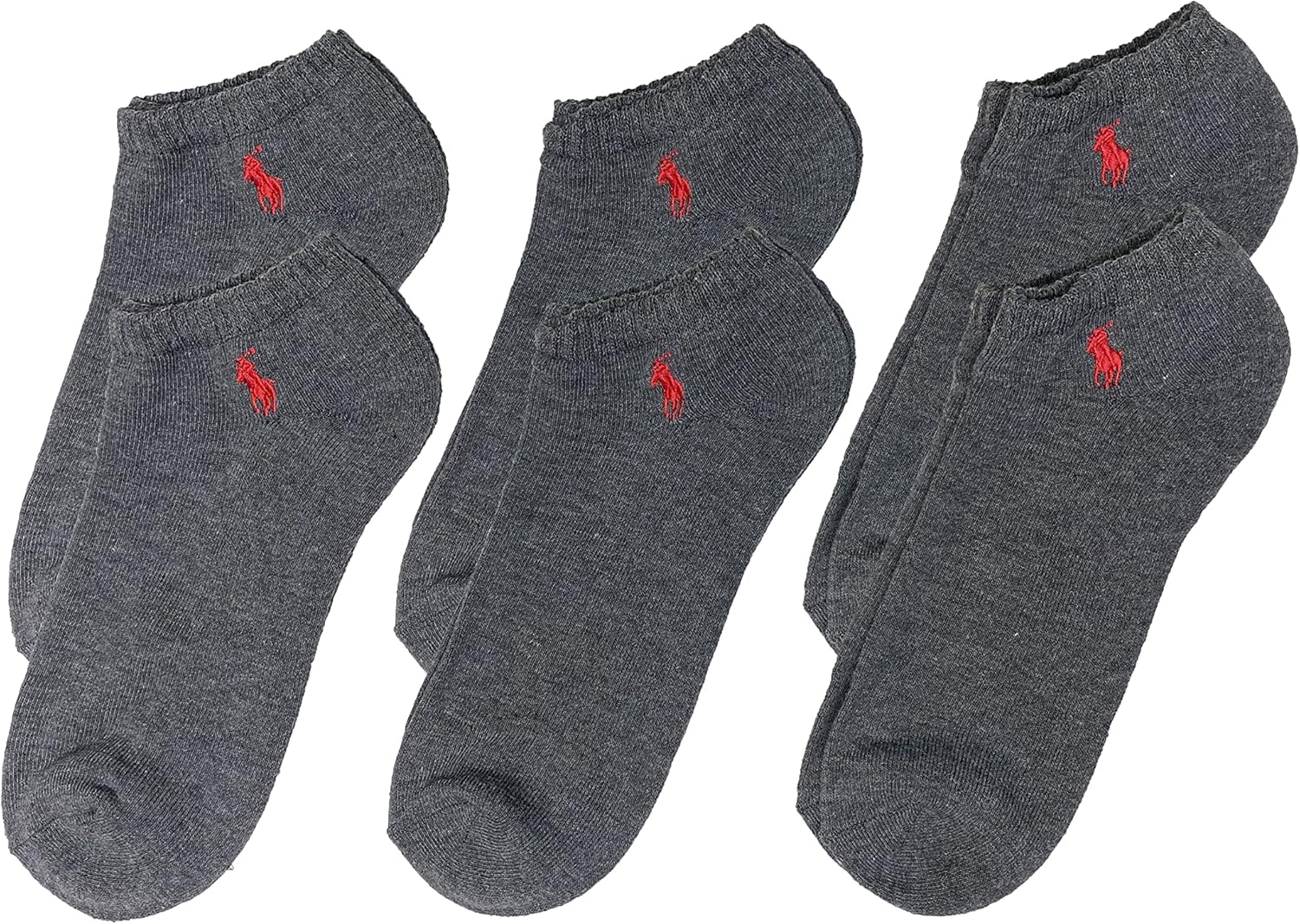 

Polo Ralph Lauren мужские полуамортизирующие носки No Show, 6 пар, Black