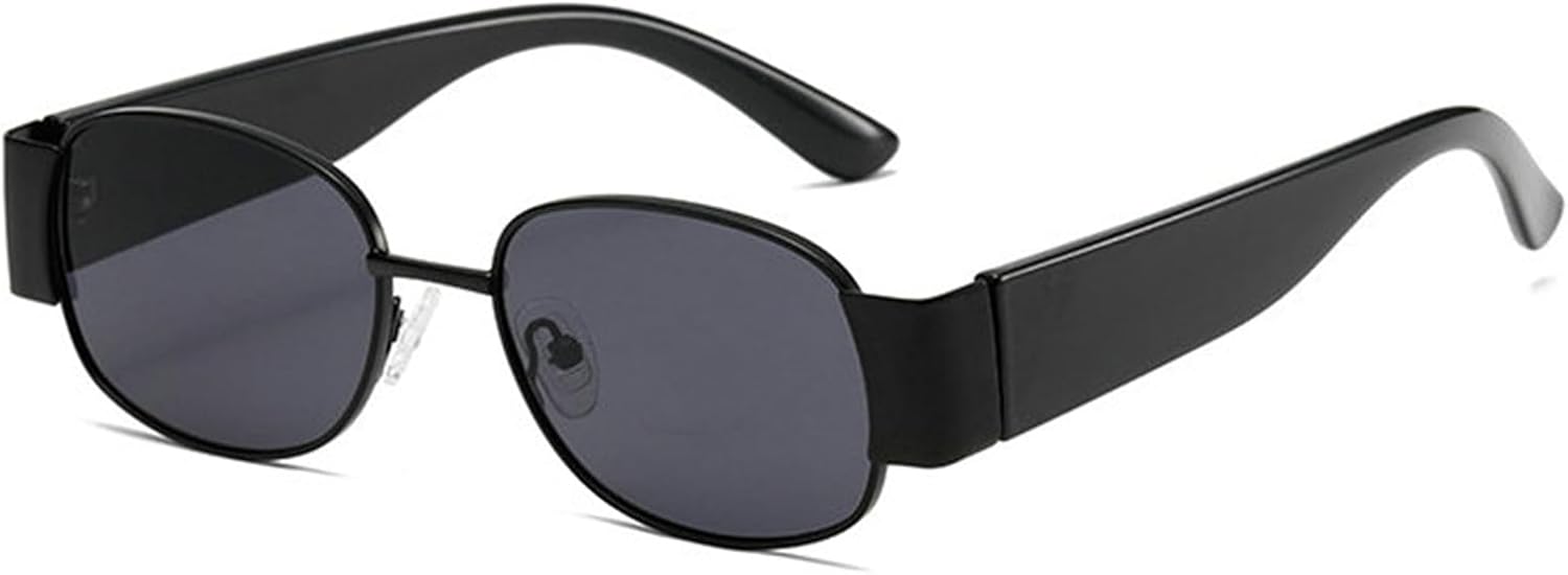 

Женские винтажные овальные солнцезащитные очки в стиле панк от Helena, модные градиентные зеркальные очки с защитой от УФ-излучения UV400, мужские двухцветные очки S68, C1