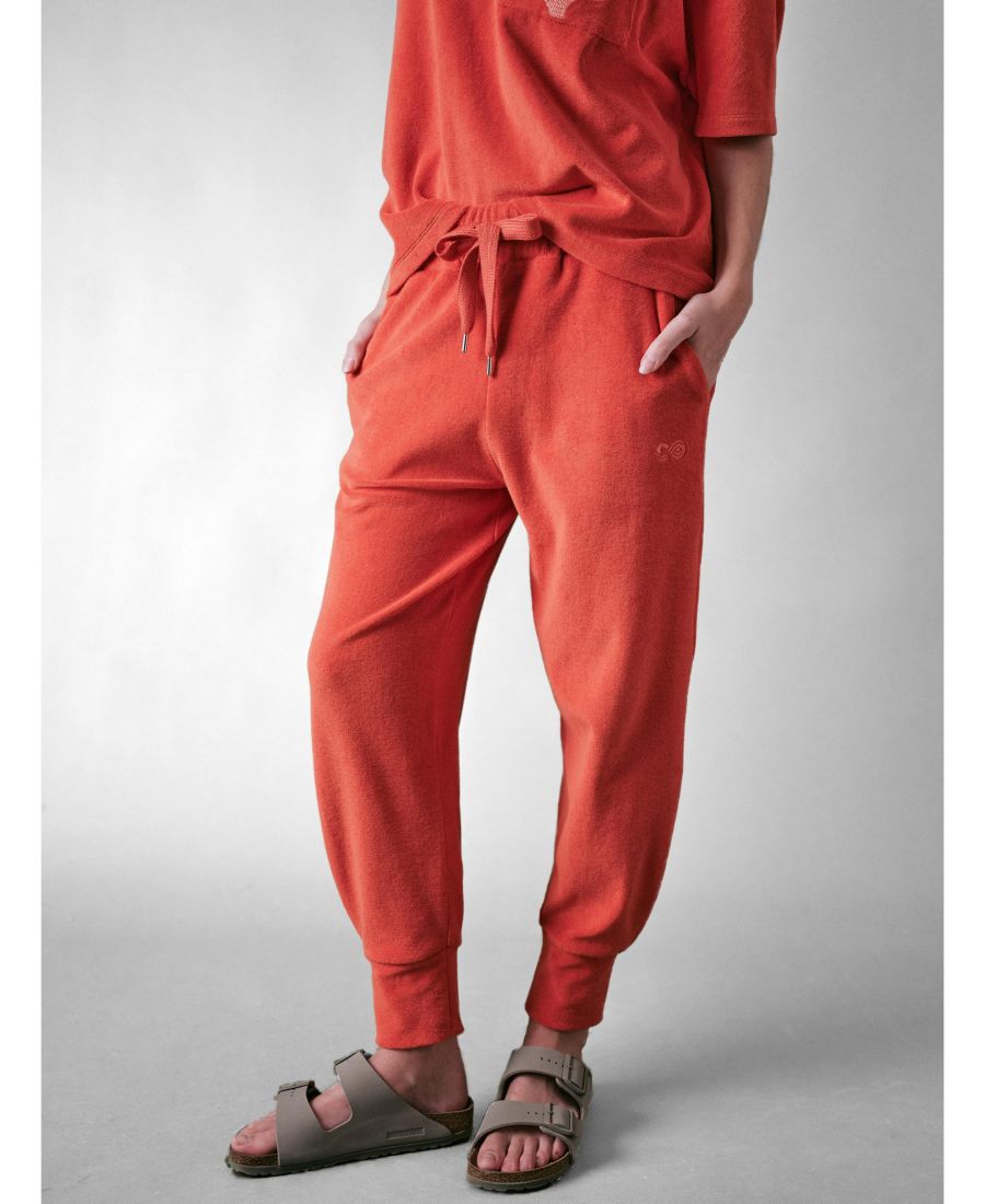 

Женские узкие махровые брюки цвета морской кораллы Cape Cove, Burnt orange