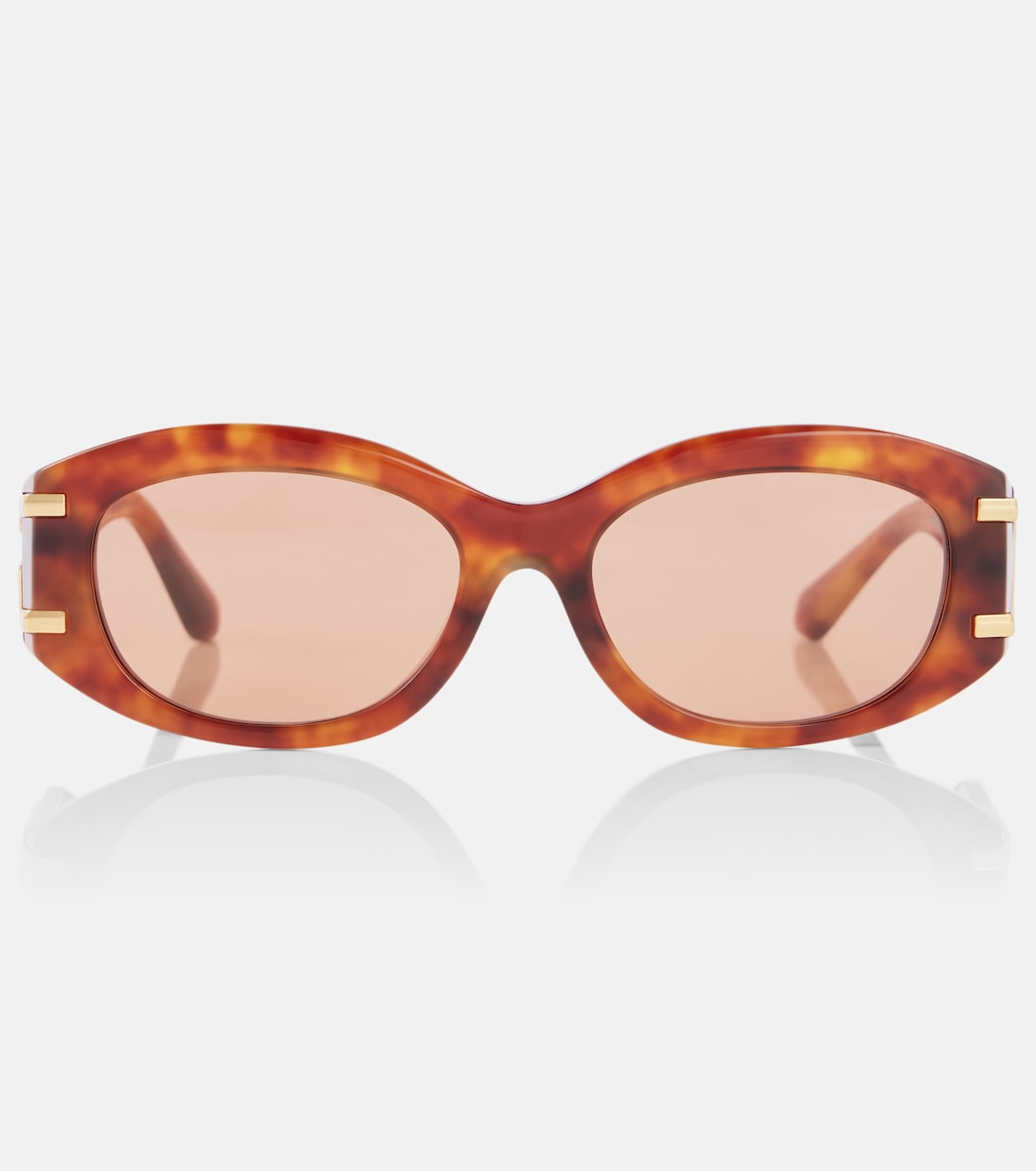 

DG овальные солнцезащитные очки Dolce&Gabbana, Blonde Havana