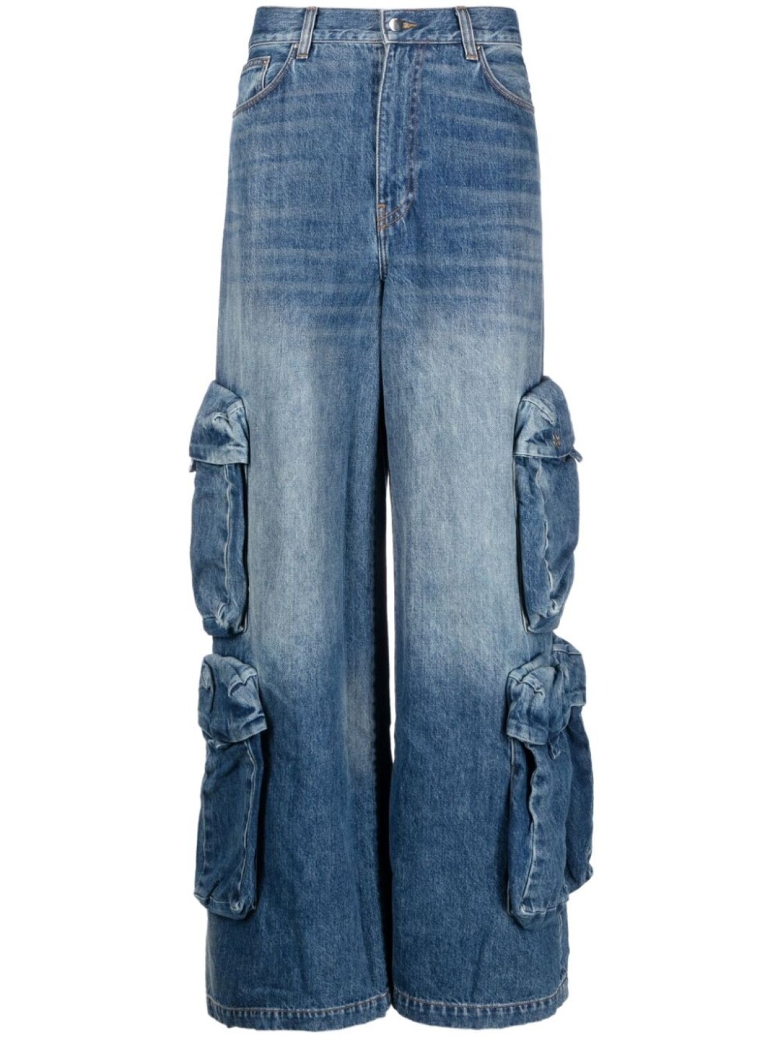

AMIRI широкие джинсы карго, синий