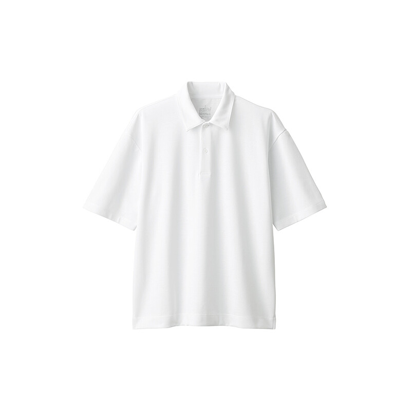 

Рубашка-поло Muji с рукавами до локтя, розовый