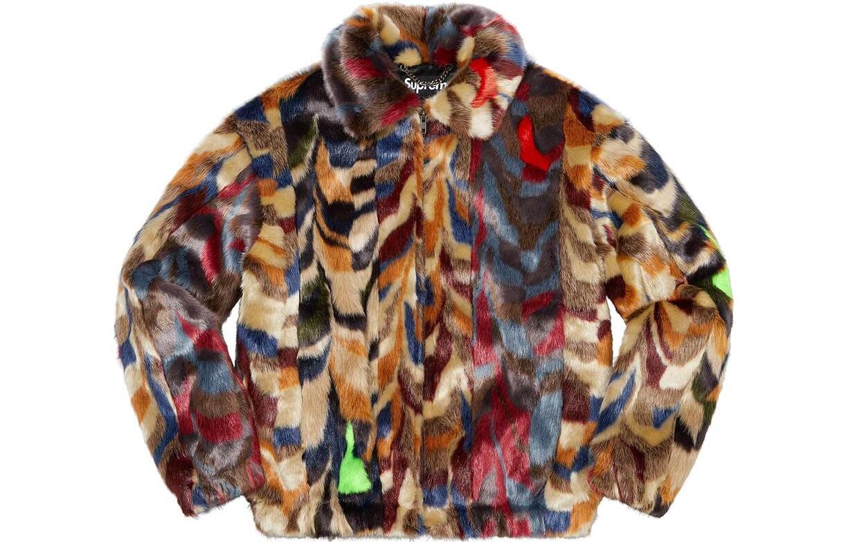 

Бомбер Supreme Faux Fur, многоцветный