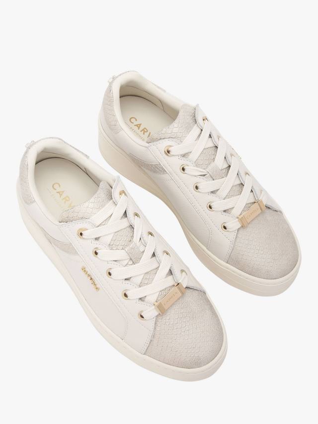 Толстые кроссовки из натуральной кожи perenne Carvela, цвет Natural/Multi — фото 3