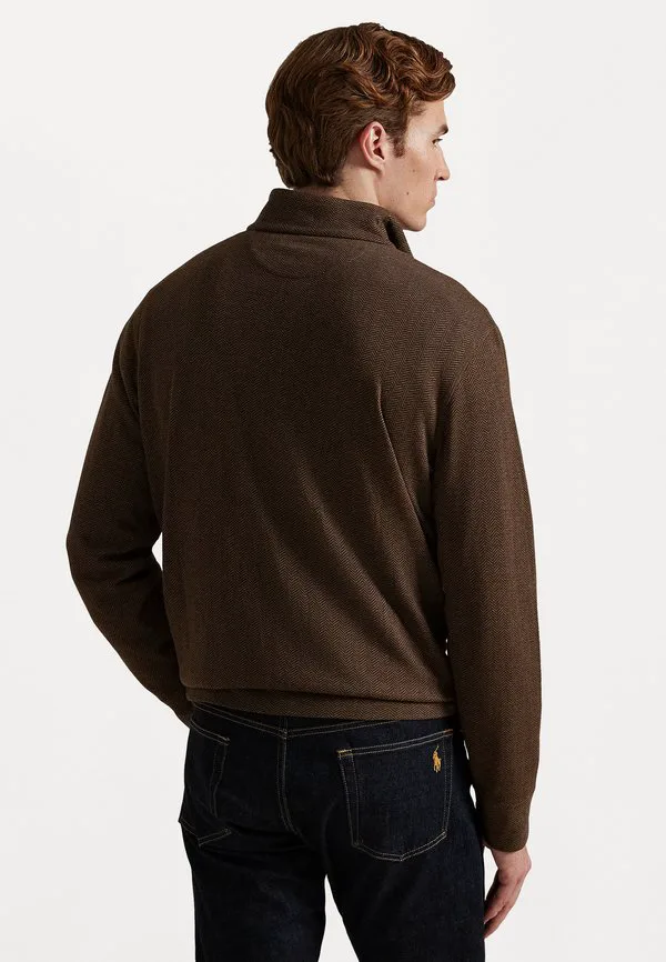 Роскошная трикотажная толстовка с застежкой-молнией до середины груди Polo Ralph Lauren, Cedar — фото 3