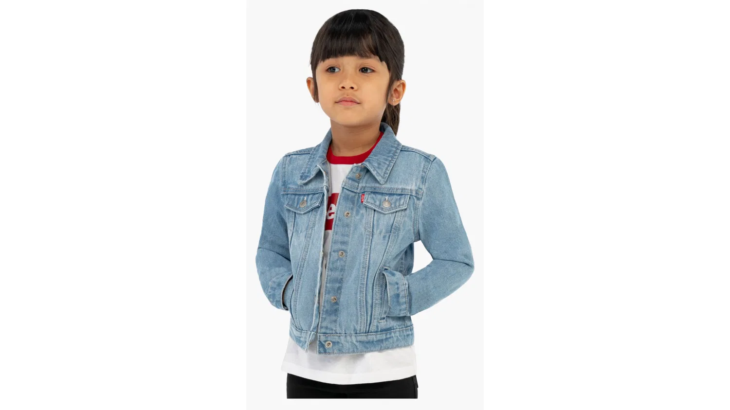 Куртка дальнобойщика для девочек 4-6 лет Levi's, Blue — фото 2
