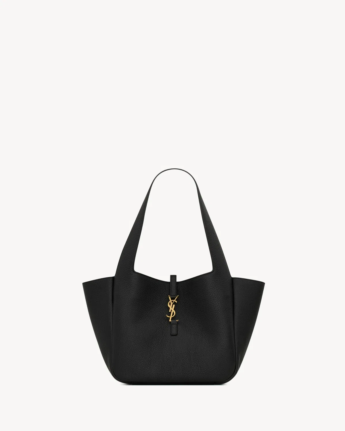 LE 5 À 7 SMALL BEA из зернистой кожи SAINT LAURENT, черный