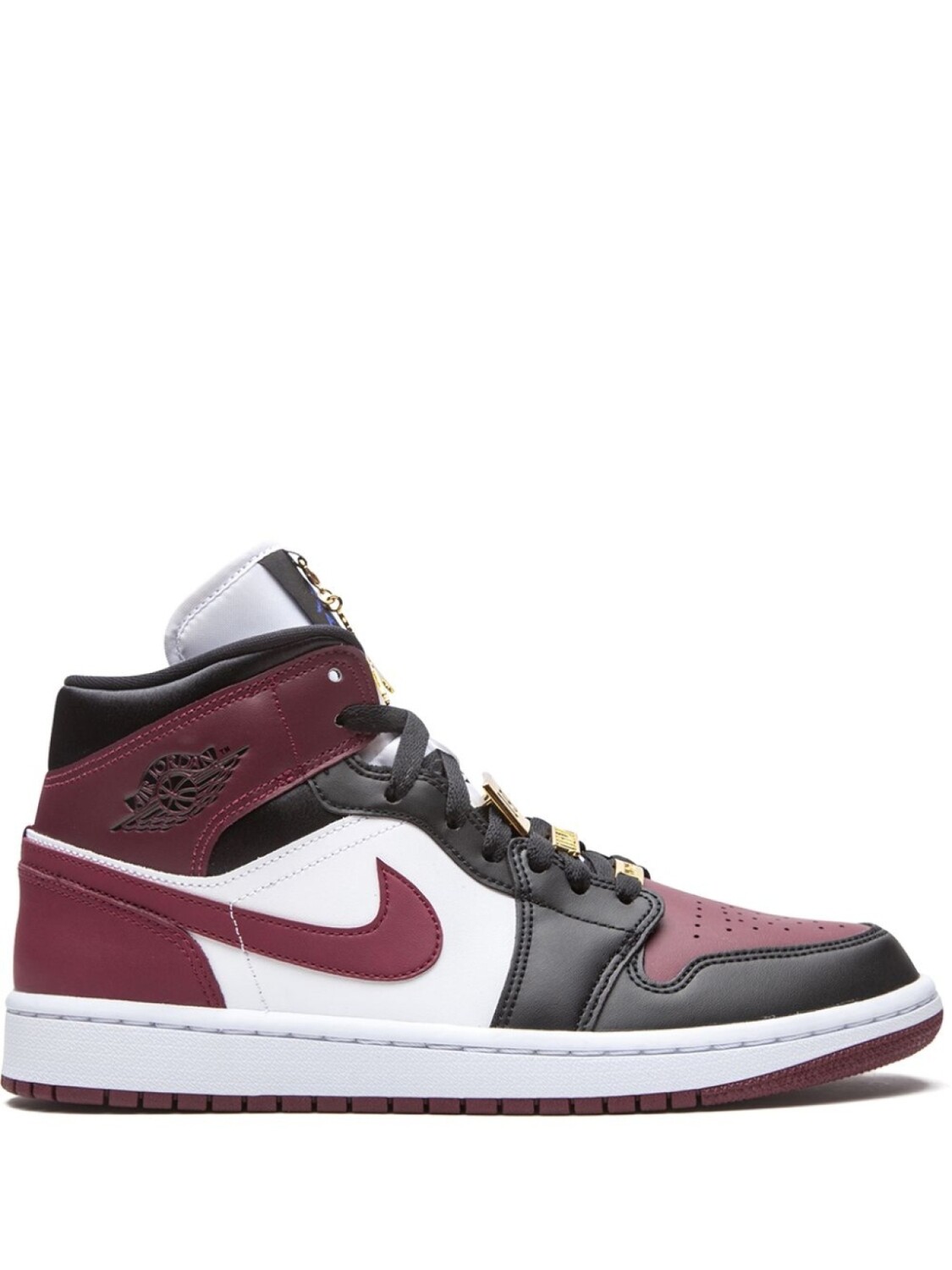 

Кроссовки Jordan Air Jordan 1 Mid, бордовый/черный/белый