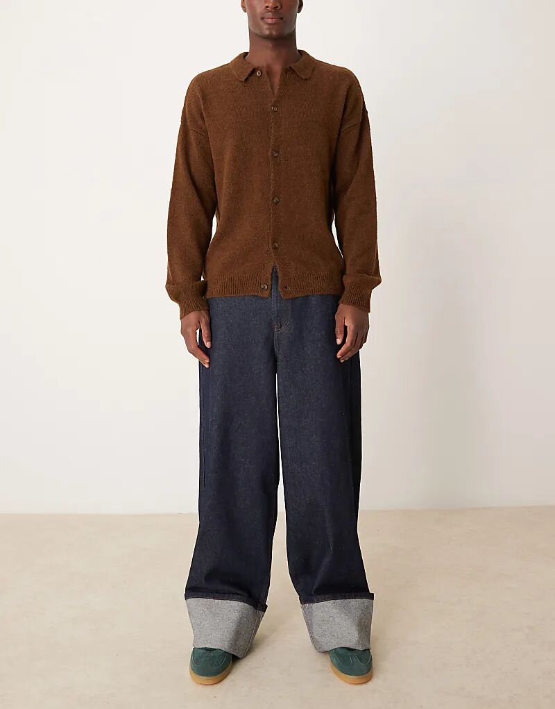 

Супер мешковатые джинсы с отворотом ASOS DESIGN