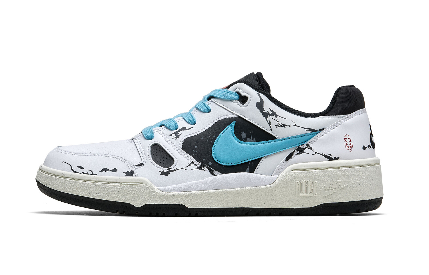 

Кроссовки Nike Full Force Skateboarding Shoes Men Low-top Blue, белый