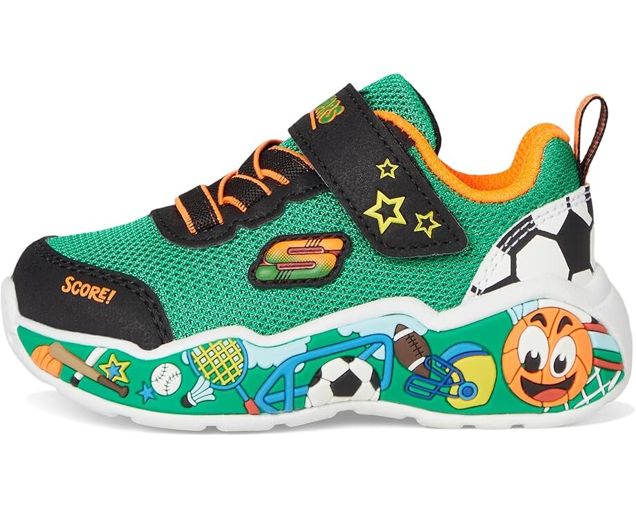 Кроссовки SKECHERS KIDS Play Scene 407312N, цвет Green/Multi — фото 4