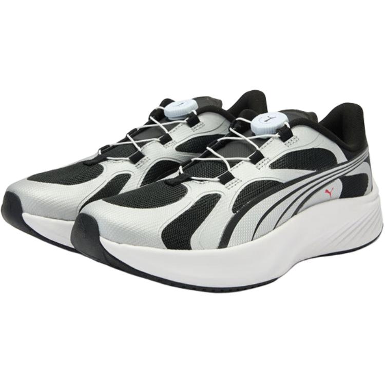 Pounce Lite низкие детские кроссовки для бега silver black unisex PUMA, серебряный черный — фото 3