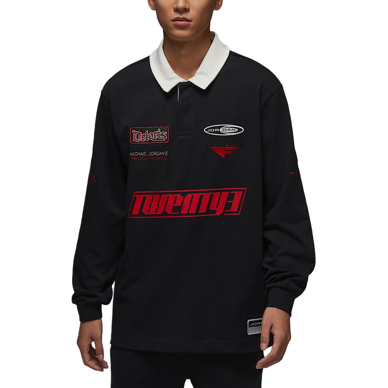 Jordan Футболка Essentials Rugby Jerseys Men's Black — фото 4