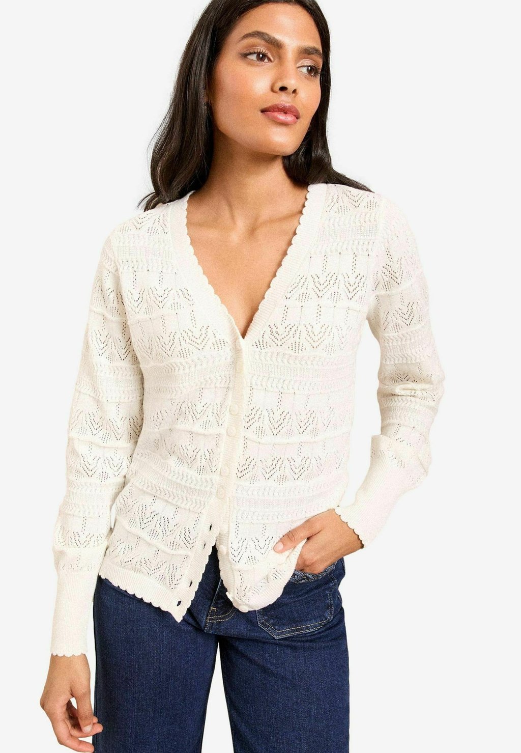 

Кардиган REGULAR FIT V NECK Love & Roses, белый
