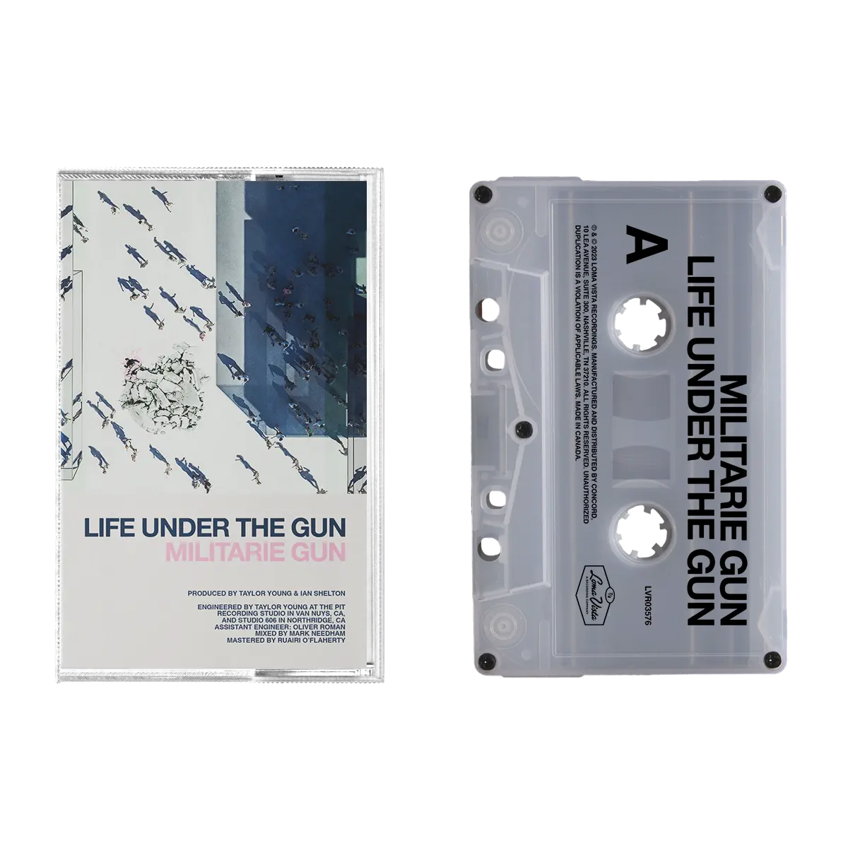 

Аудиокассета Life under the gun limited edition cassette Militarie Gun, Серый, Аудиокассета Life under the gun limited edition cassette Militarie Gun