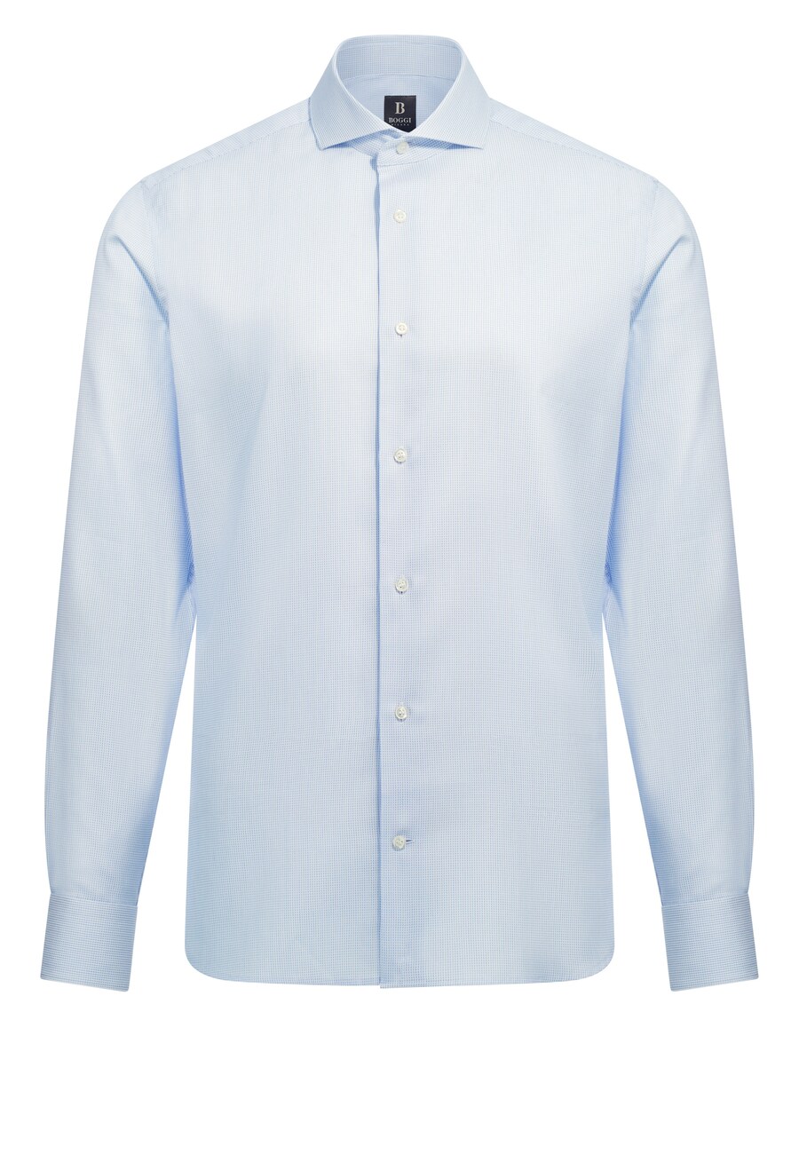 

Рубашка Slim Fit на пуговицах Boggi Milano, светло-синий