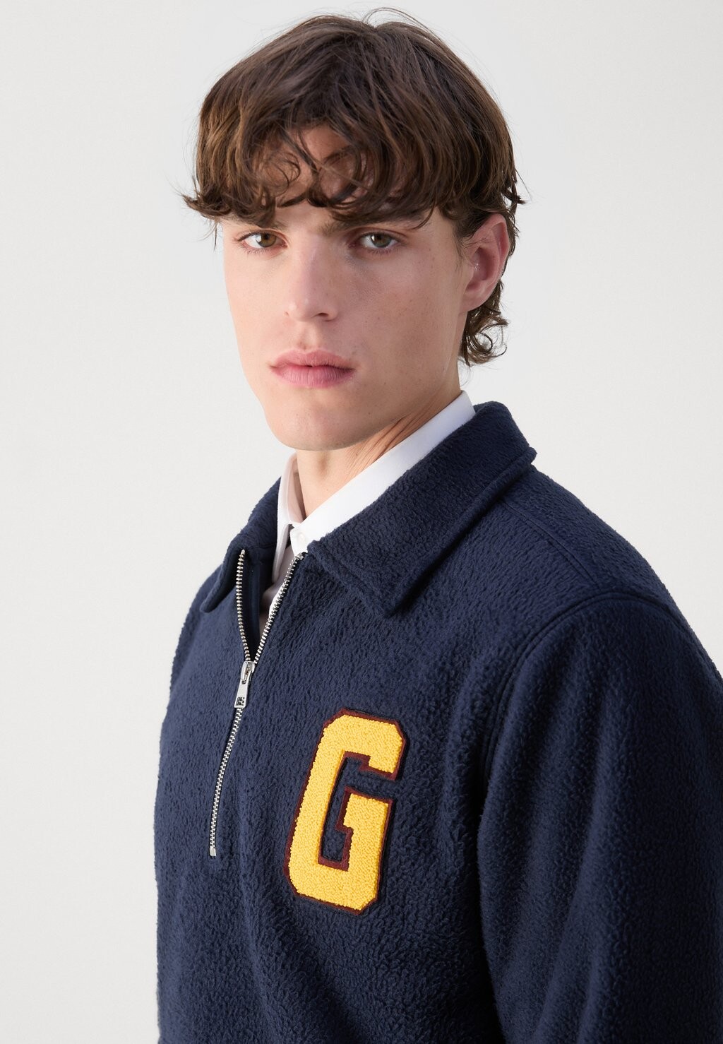 

Флисовый джемпер GRAPHIC HALF ZIP GANT, темно-синий