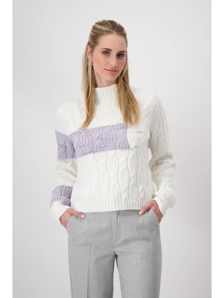 

Пуловер monari Pullover, цвет off-white