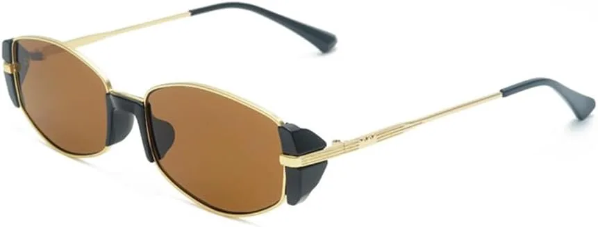 

Солнцезащитные очки в металлической оправе для женщин и мужчин, винтажные солнцезащитные очки для женщин, маленькая оправа, защита от ультрафиолета UV400 LANGSER, 1