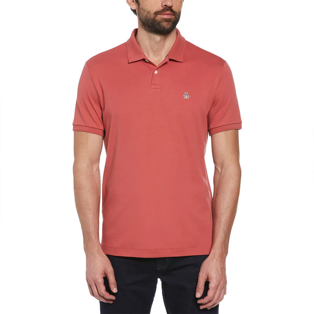 

Поло Original Penguin Daddy Organic Interlock Sticker Pete, красный