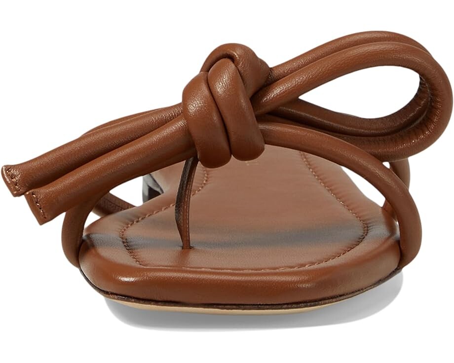 Сандалии Loeffler Randall Hadley Leather Bow Flat, цвет Timber — фото 2