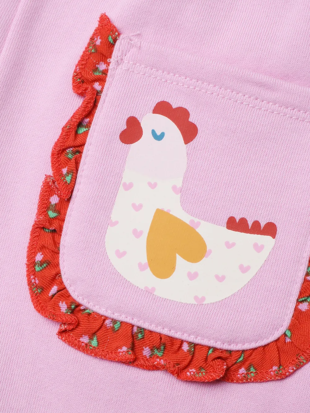 Джоггеры с графичным принтом Stella McCartney Kids, розовый — фото 3