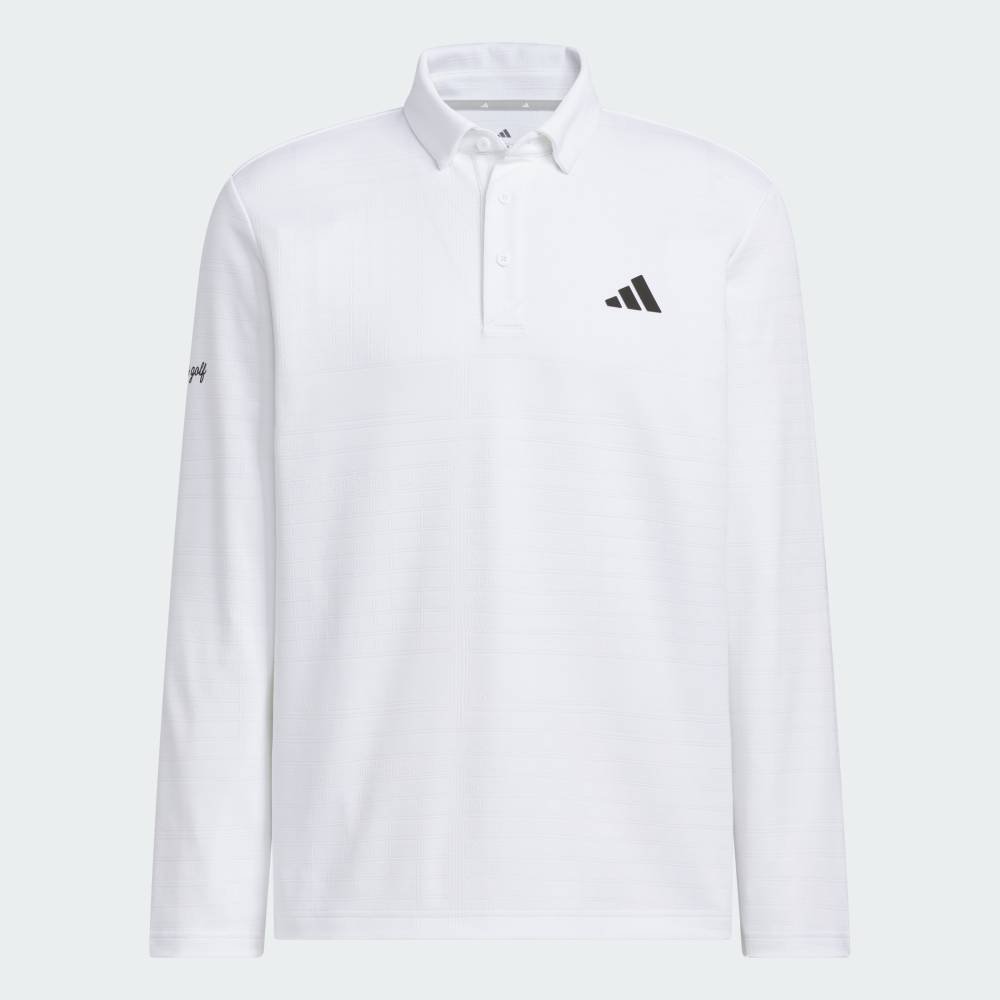 Поло с монограммой и длинными рукавами Adidas, white — фото 4