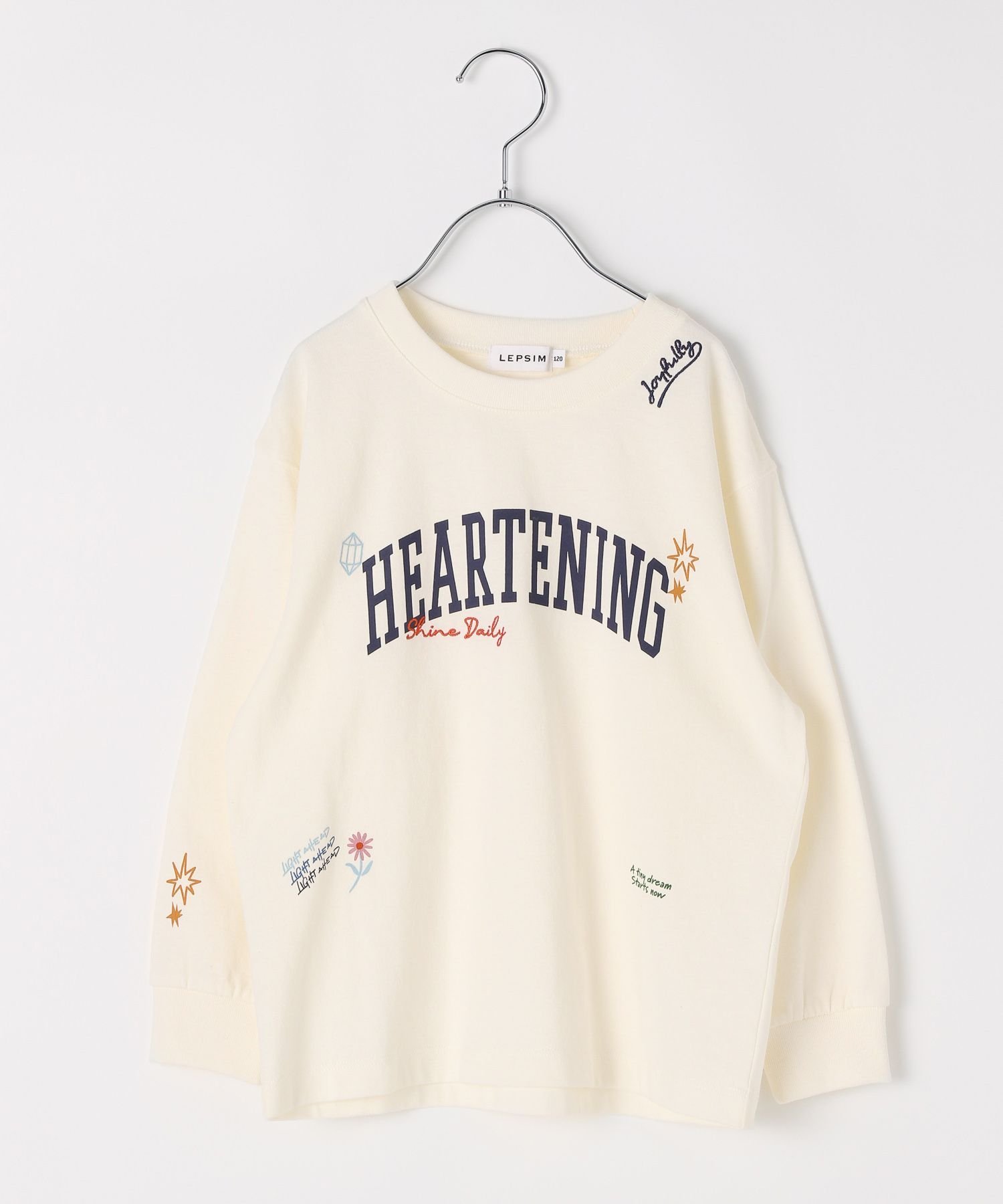 Футболка с длинным рукавом с графическим принтом LEPSIM, Off-white x College Embroidery 05