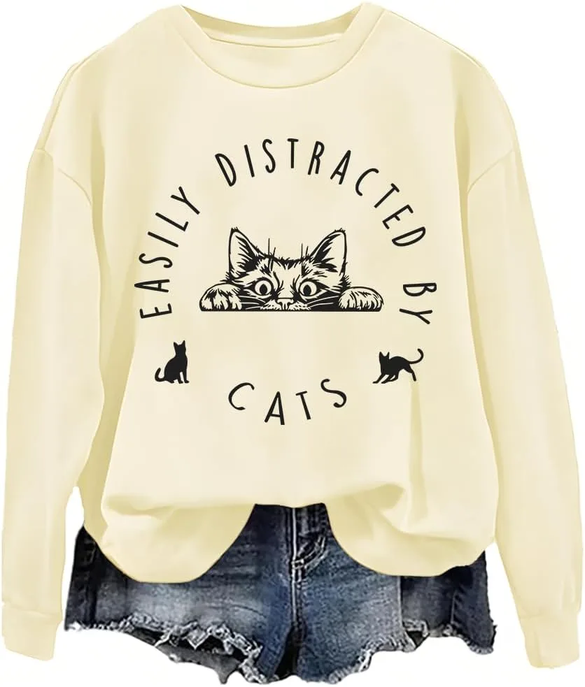 

Толстовка Easily Distracted By Cats woati