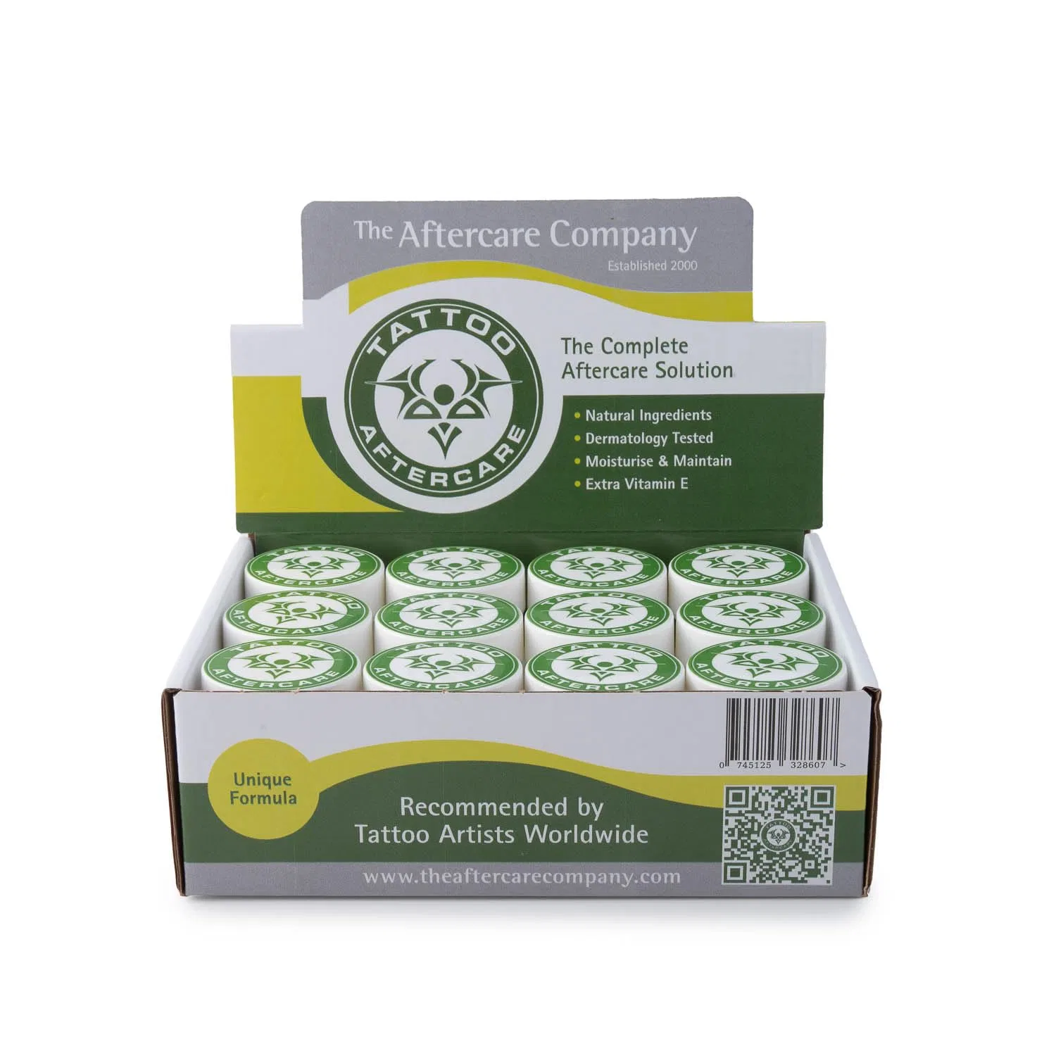 Набор для ухода за татуировками The Aftercare Company, 24 x 10 г Tattoo Aftercare